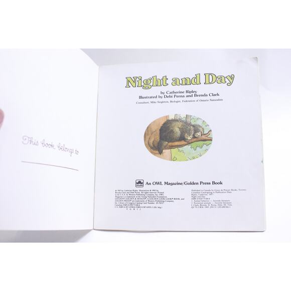 Night And Day, Catherine Ripley, Illustrated by Debi Perna and Brenda Clark - Picture 2 of 2